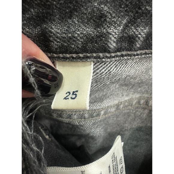 Citizens of Humanity Cotton Liya High-Rise Classic Fit Crop Jeans Black Size 25 - Picture 7 of 9